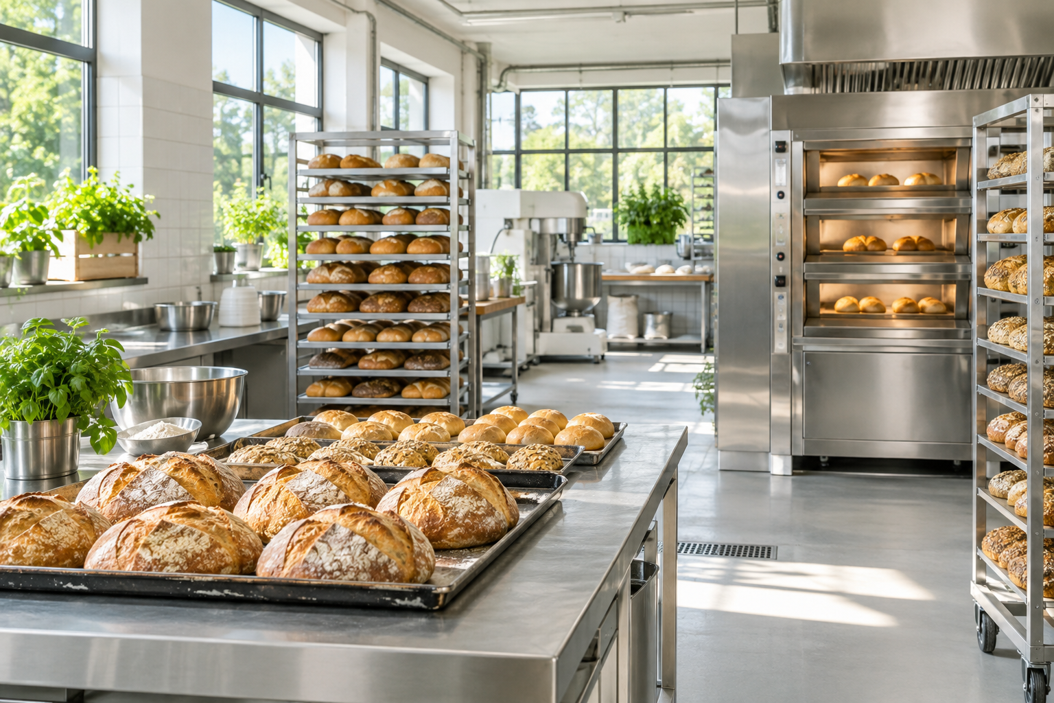 Symbolbild einer modernen gewerblichen Bäckerei